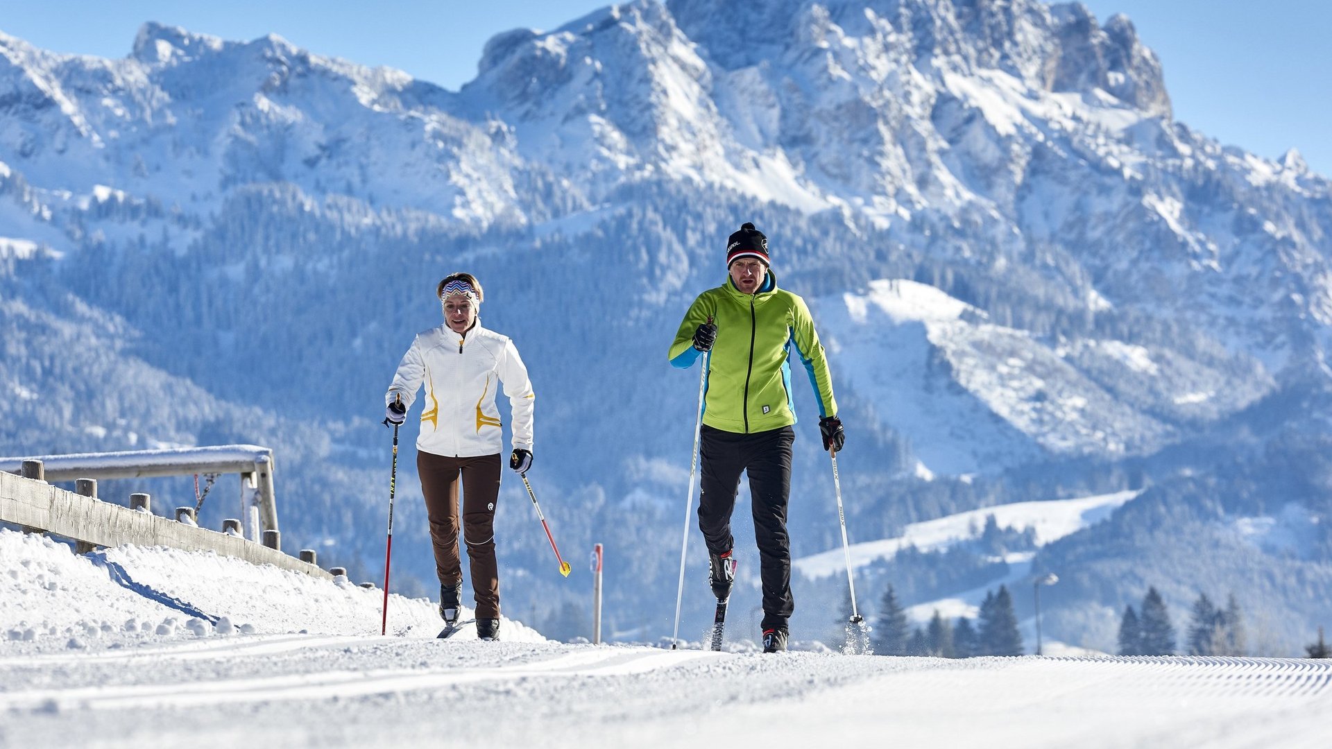 Cross-country skiing in Tannheimer Tal