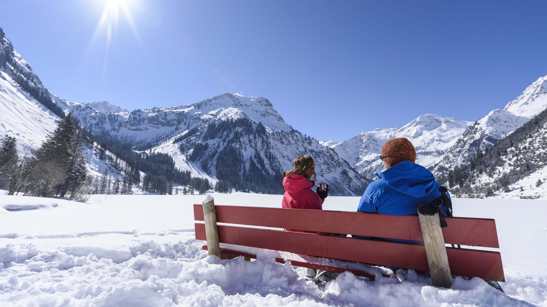 Wandern in Tannheim im Winter Wandern in Tannheim im Winter